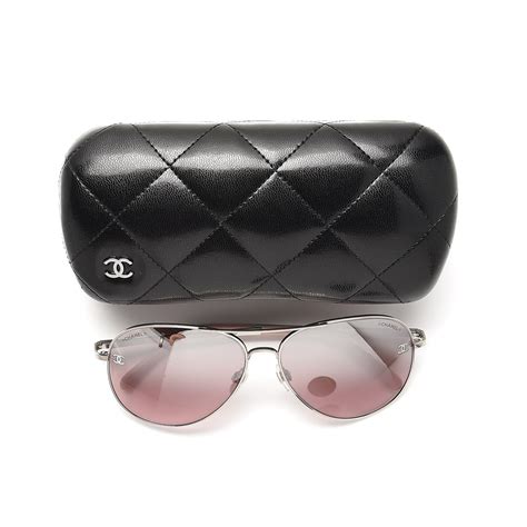 chanel pilot sunglasses pink